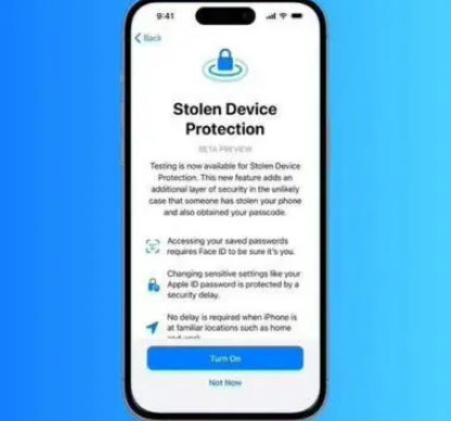 七星苹果授权维修店分享被盗设备保护功能开启方法 