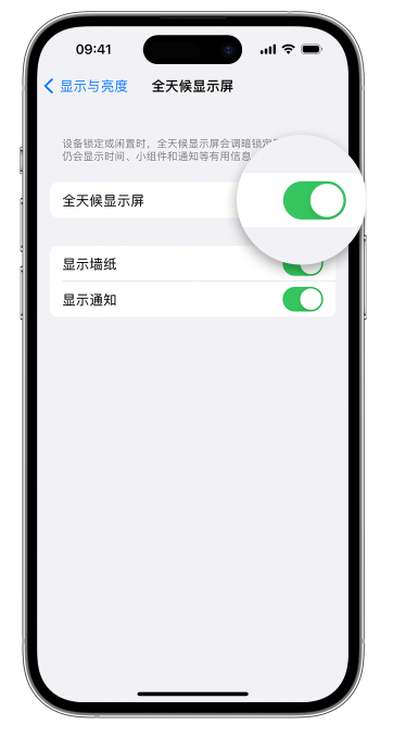 七星苹果14维修店分享如何自定义 iPhone 14 Pro 常亮显示屏 