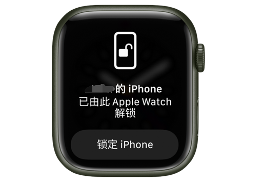 七星苹果手机维修分享用 AppleWatch 解锁配备面容 ID 的 iPhone方法 