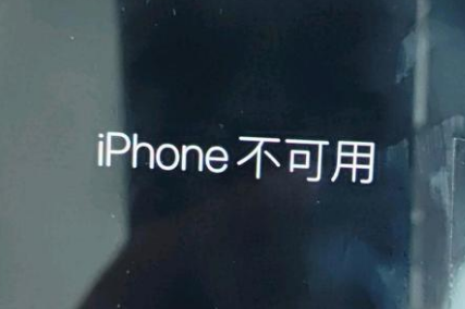 七星苹果服务网点分享锁屏界面显示“iPhone 不可用”如何解决 