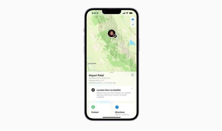 七星苹果14维修分享iPhone14系列中 FindMy功能通过卫星分享位置方法教程 